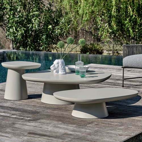 Masuta de cafea pentru exterior Ditre Italia, Stone